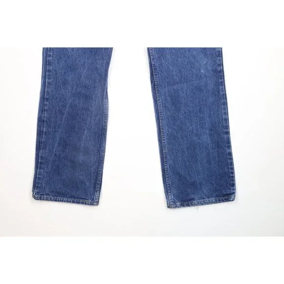 Vintage 80s Levis 517xx Mens 38x33 Distressed Flared Wide Leg Bootcut Jeans USA